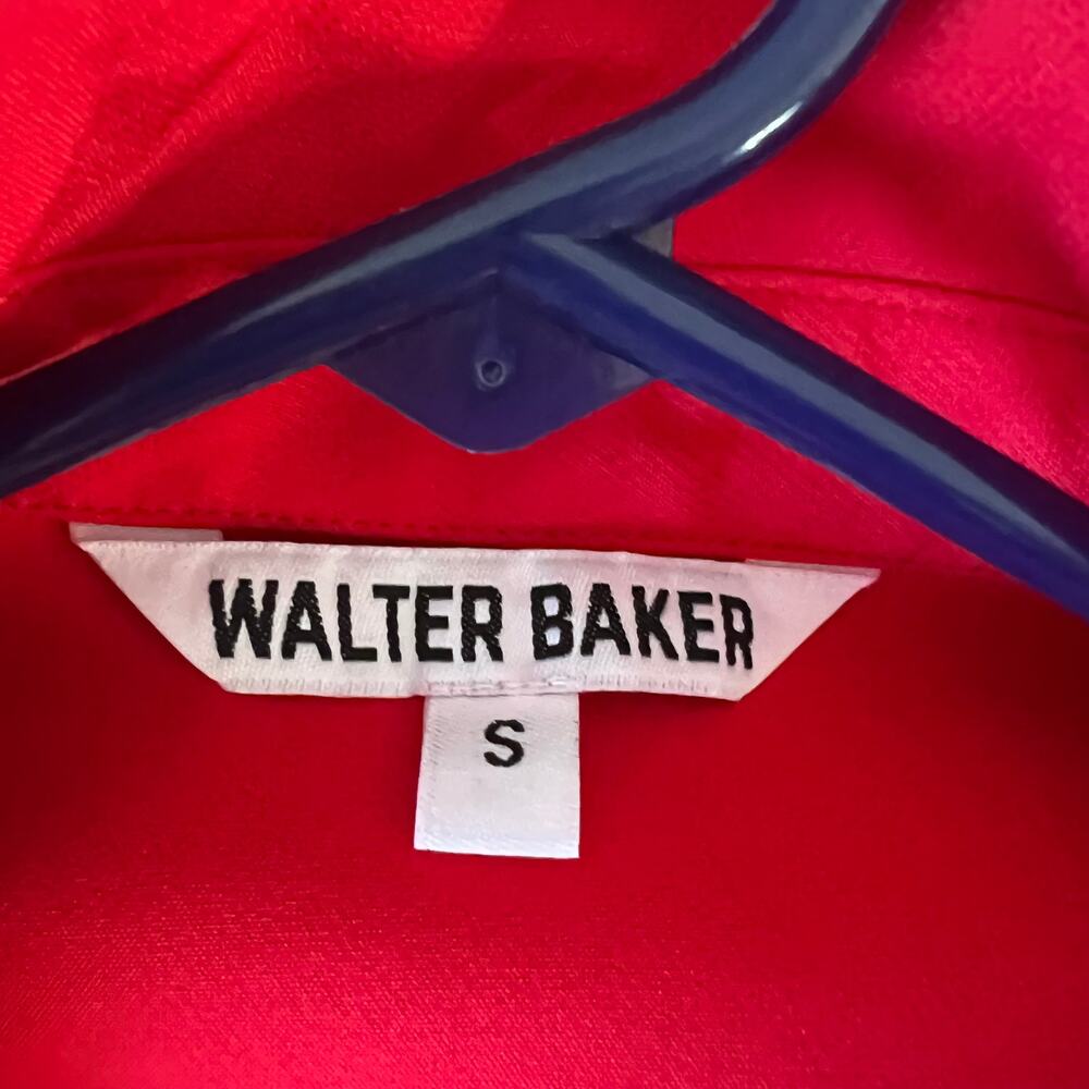 New without tags Walter Baker Freya Red Trench Coat Jacket Size Small - Picture 4 of 16